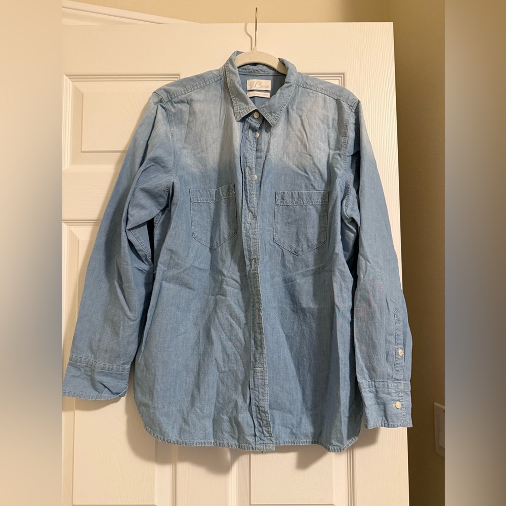 Women’s Jcrew Light Blue Denim Jacket oversize S size